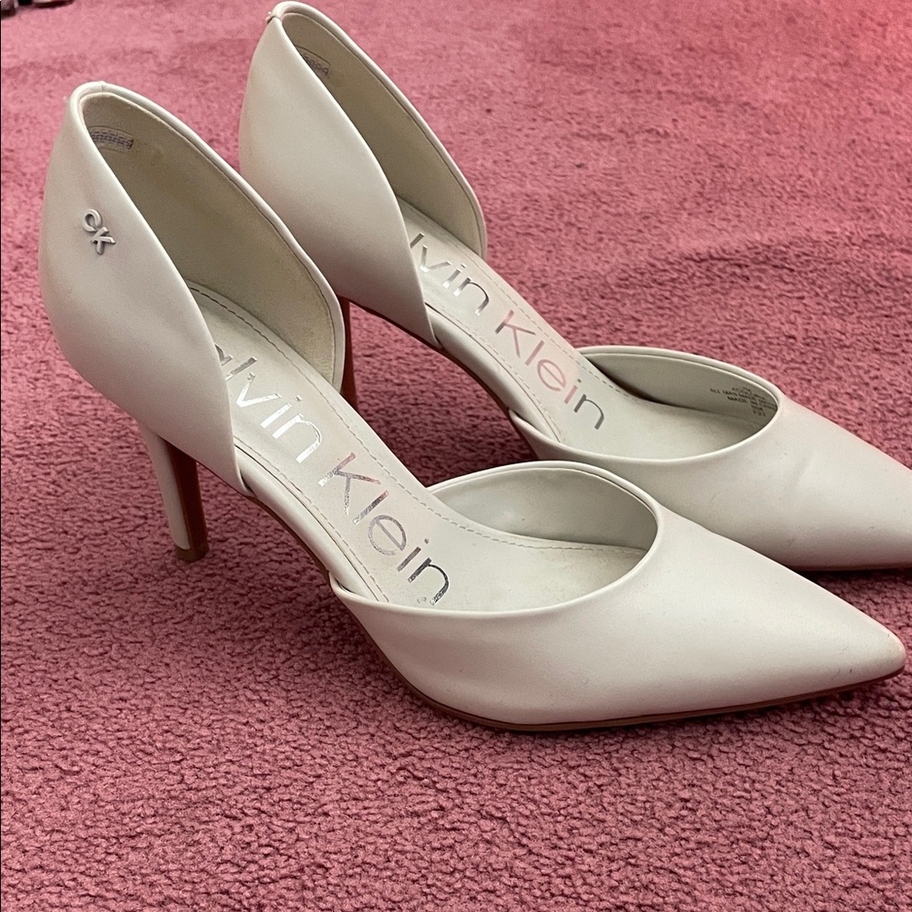 Calvin Klein Women's Off-White Heels